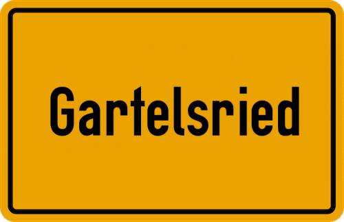 Ortsschild Gartelsried