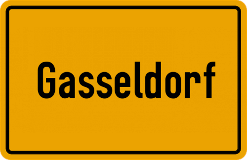 Ortsschild Gasseldorf