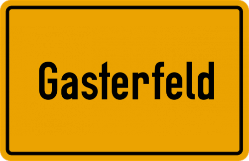 Ortsschild Gasterfeld