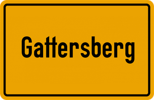 Ortsschild Gattersberg