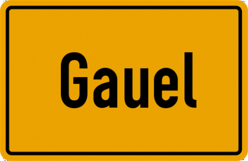 Ortsschild Gauel