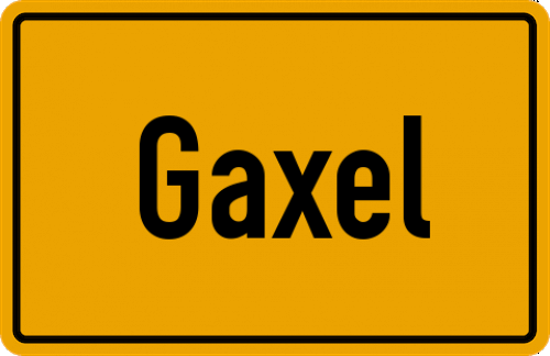 Ortsschild Gaxel