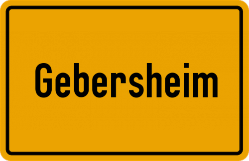 Ortsschild Gebersheim