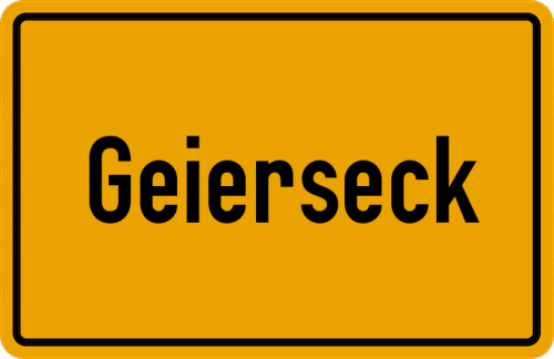 Ortsschild Geierseck