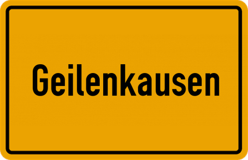 Ortsschild Geilenkausen