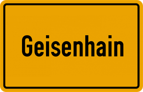 Ortsschild Geisenhain
