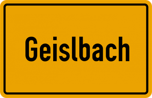 Ortsschild Geislbach, Vils