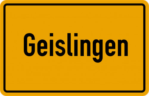 Ortsschild Geislingen