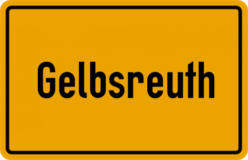 Ortsschild Gelbsreuth
