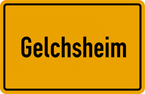 Ortsschild Gelchsheim