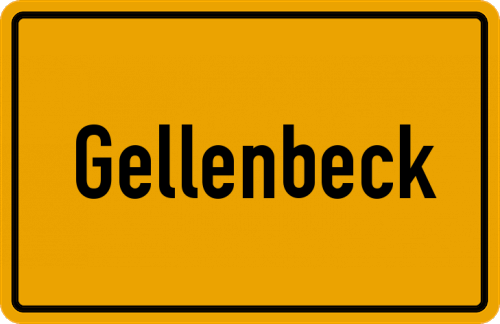 Ortsschild Gellenbeck