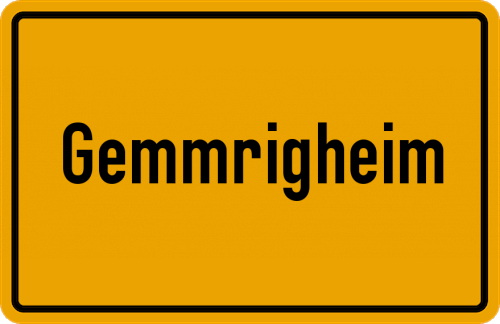 Ortsschild Gemmrigheim