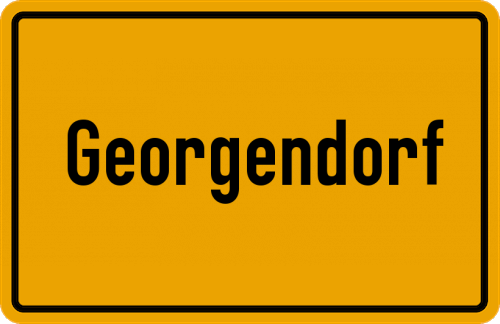 Ortsschild Georgendorf