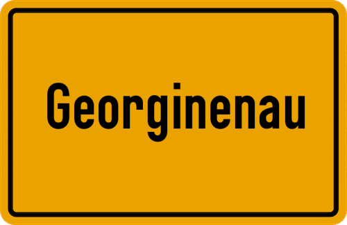 Ortsschild Georginenau