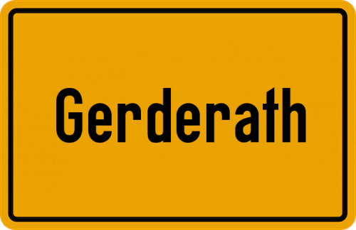 Ortsschild Gerderath