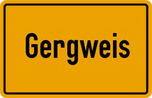 Ortsschild Gergweis