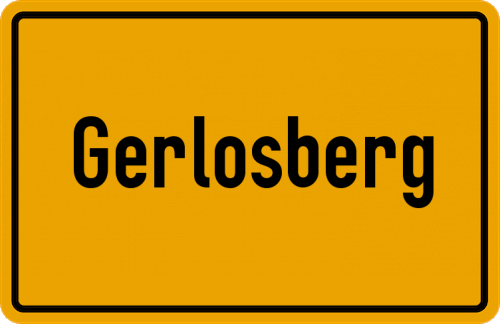 Ortsschild Gerlosberg