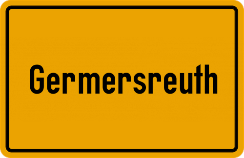 Ortsschild Germersreuth