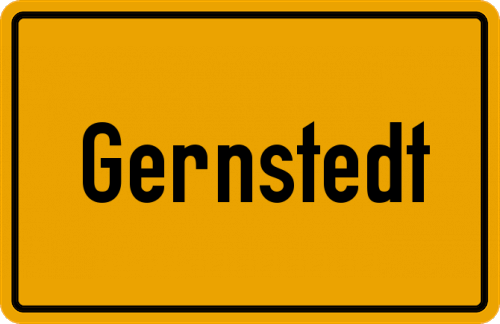 Ortsschild Gernstedt