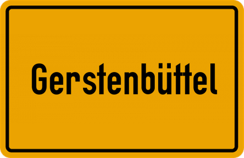 Ortsschild Gerstenbüttel, Aller
