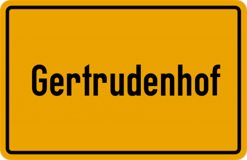 Ortsschild Gertrudenhof