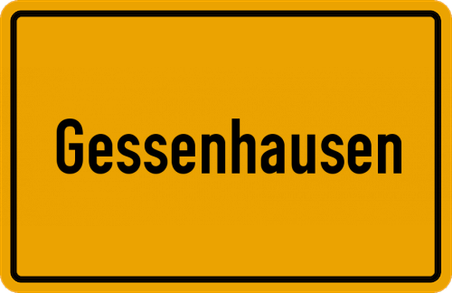 Ortsschild Gessenhausen