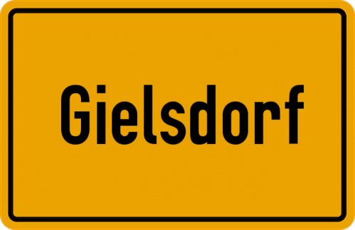 Ortsschild Gielsdorf, Kreis Bonn