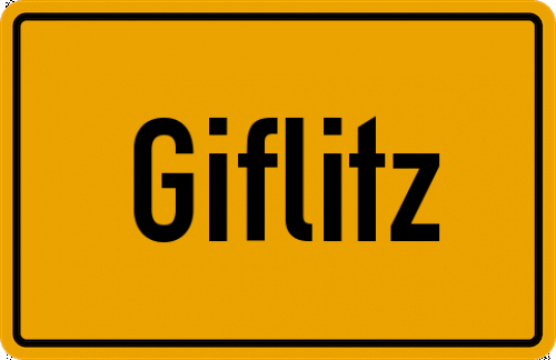 Ortsschild Giflitz