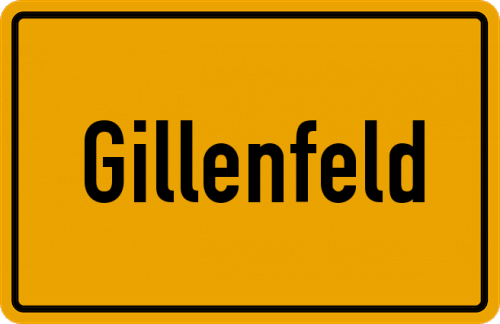 Ortsschild Gillenfeld