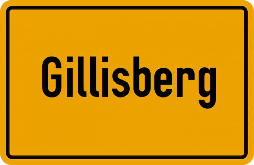 Ortsschild Gillisberg