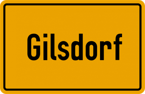 Ortsschild Gilsdorf