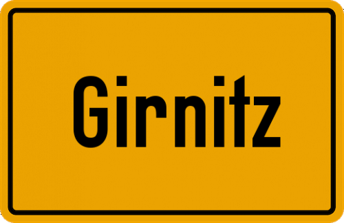 Ortsschild Girnitz
