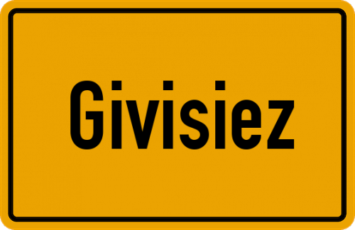 Ortsschild Givisiez