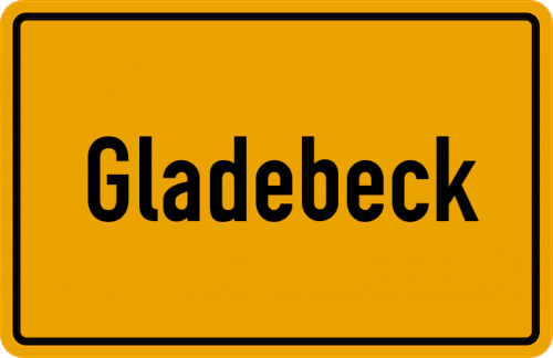 Ortsschild Gladebeck