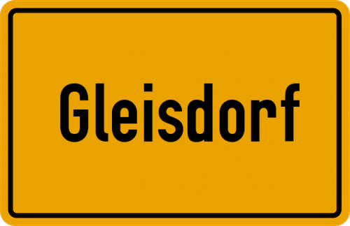 Ortsschild Gleisdorf