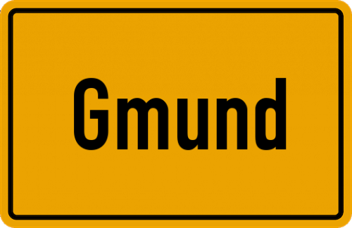 Ortsschild Gmund