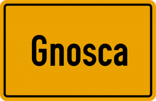 Ortsschild Gnosca