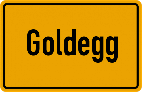 Ortsschild Goldegg