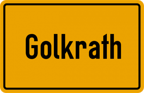 Ortsschild Golkrath