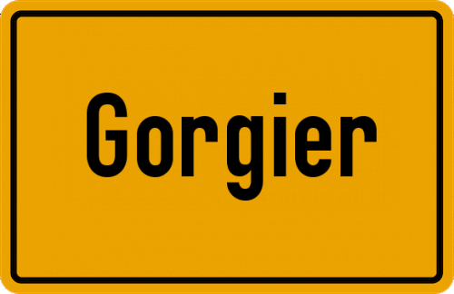 Ortsschild Gorgier
