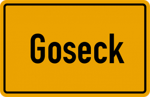Ortsschild Goseck