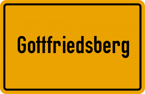 Ortsschild Gottfriedsberg