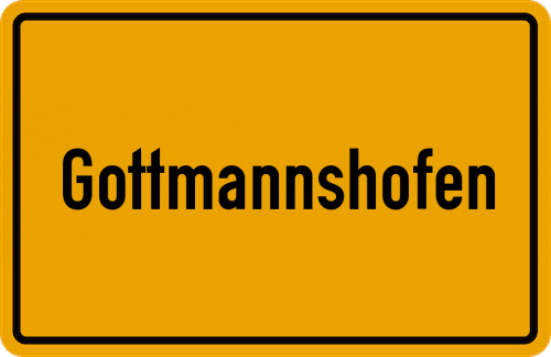Ortsschild Gottmannshofen