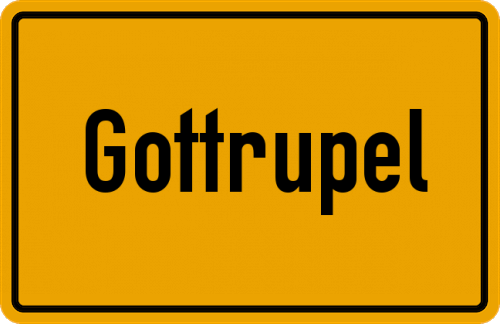 Ortsschild Gottrupel