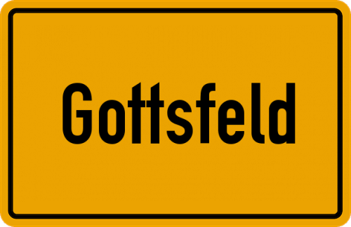 Ortsschild Gottsfeld