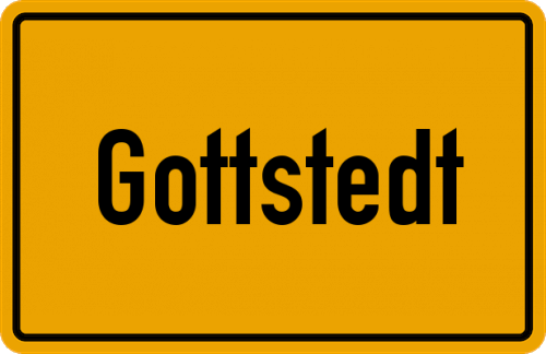 Ortsschild Gottstedt