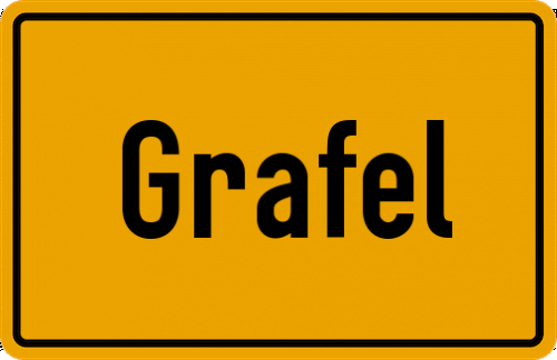 Ortsschild Grafel