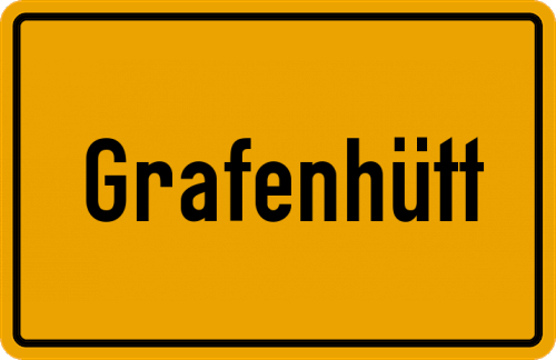 Ortsschild Grafenhütt