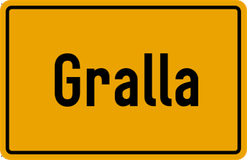 Ortsschild Gralla