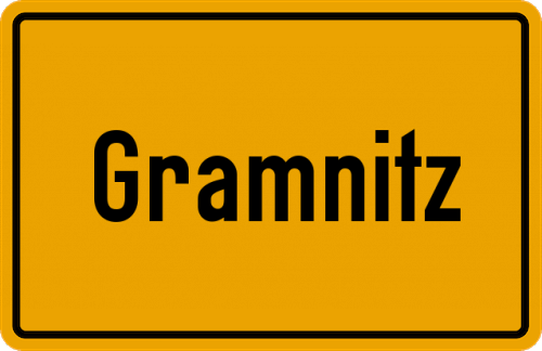 Ortsschild Gramnitz